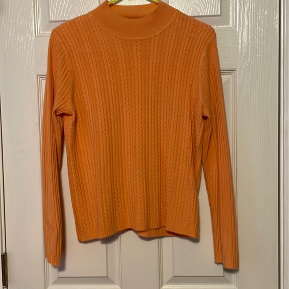 Studio Works Petite Large, Orange Sweater